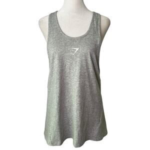 Gymshark light heather gray tank top size M